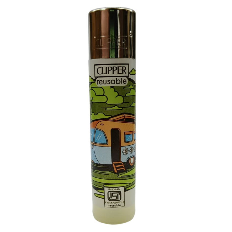 Load image into Gallery viewer, Buy Clipper - Lighter (Hippie Caravan) Lighter Brown | Slimjim India
