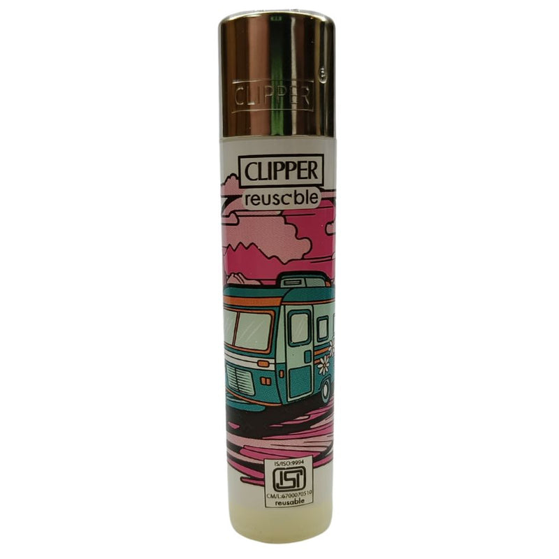 Load image into Gallery viewer, Buy Clipper - Lighter (Hippie Caravan) Lighter Pink | Slimjim India
