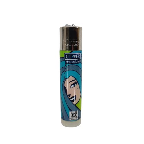 Load image into Gallery viewer, Buy Clipper - Lighter (Hippie Hair) Lighter Blue | Slimjim India
