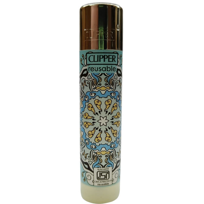 Buy Clipper - Lighter (Mandala) Lighter Orange | Slimjim India