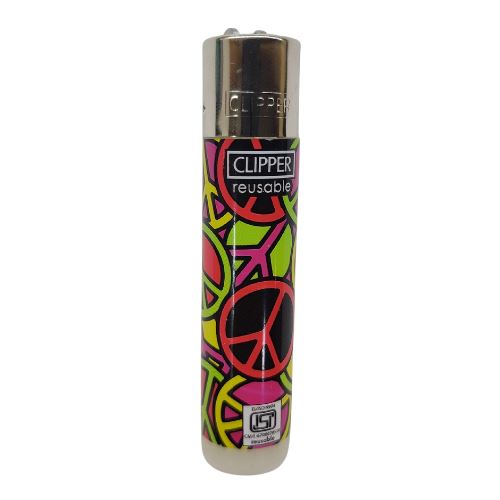 Buy Clipper - Lighter (Peace) Lighter Black + Pink | Slimjim India