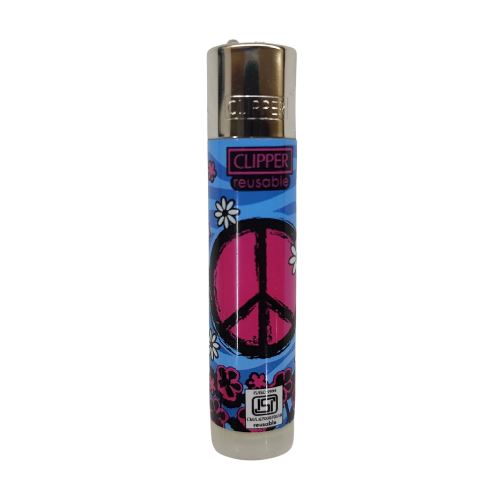 Buy Clipper - Lighter (Peace) Lighter Blue + Pink | Slimjim India