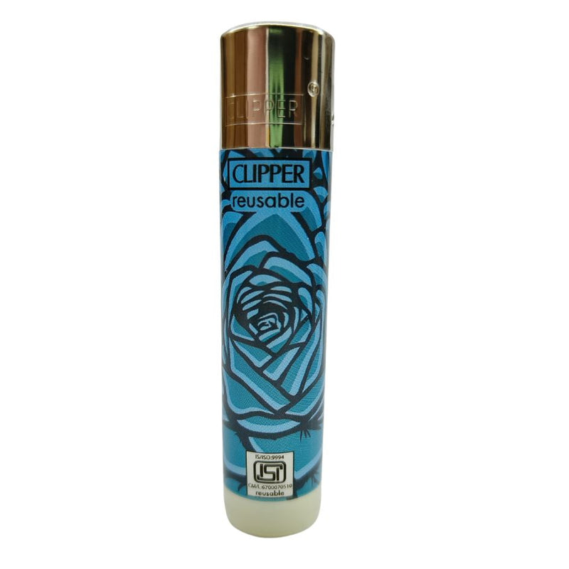 Load image into Gallery viewer, Buy Clipper - Lighter (Roses) Lighter Blue | Slimjim India
