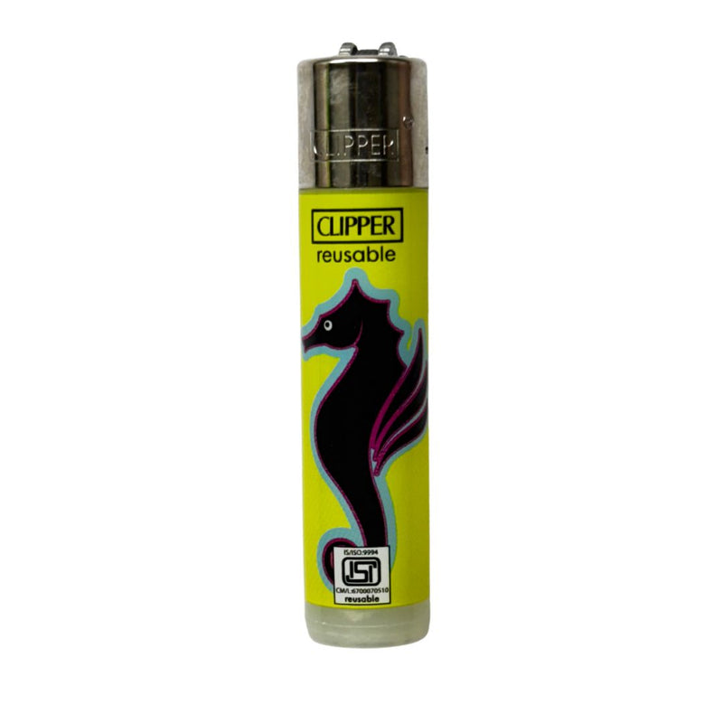 Load image into Gallery viewer, Buy Clipper - Lighter (Seahorse) Lighter Neon Green | Slimjim India
