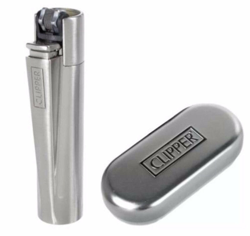 Load image into Gallery viewer, Buy Clipper - Metallic Lighter (Sliver) Lighters &amp; Matches | Slimjim India
