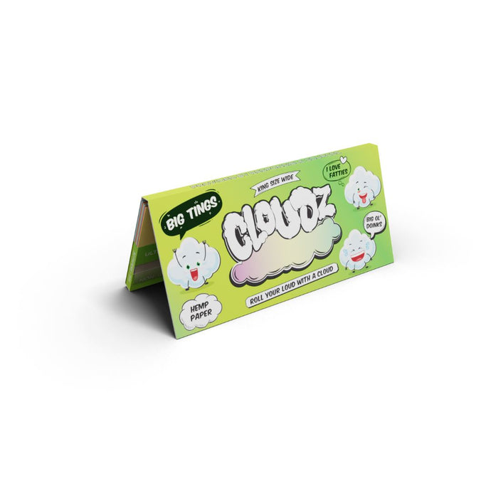 Buy Cloudz- Extra Wide Rolling Papers - Hemp Rolling Papers + Tips | Slimjim India