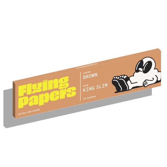 Load image into Gallery viewer, Buy Flying Papers - Brown King Size Rolling Paper | Slimjim India
