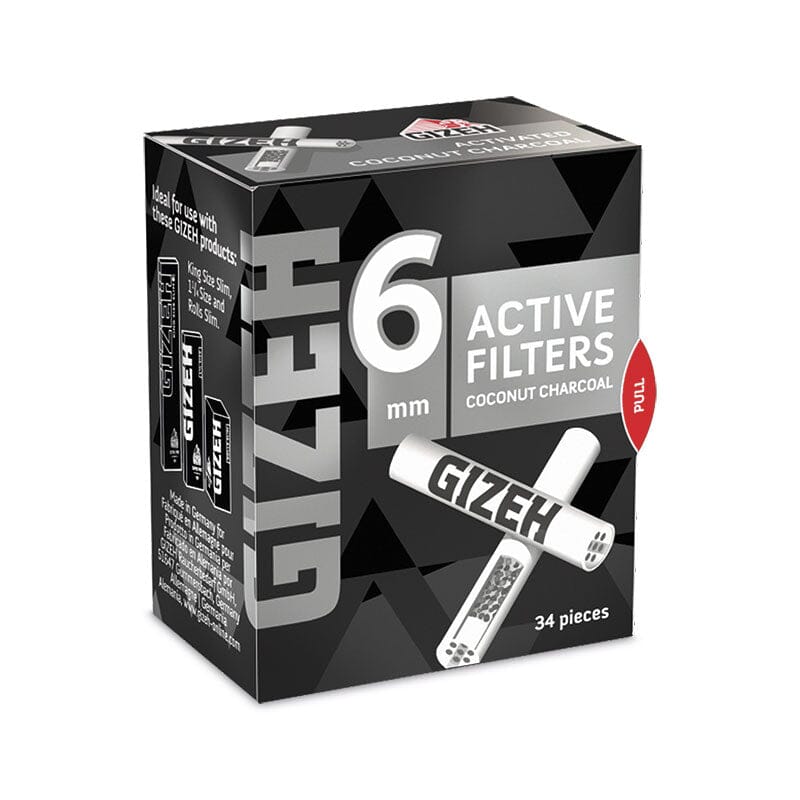 Load image into Gallery viewer, Buy Gizeh - Black Active Charcoal Filters (6mm) Activated Charcoal Filters | Slimjim India
