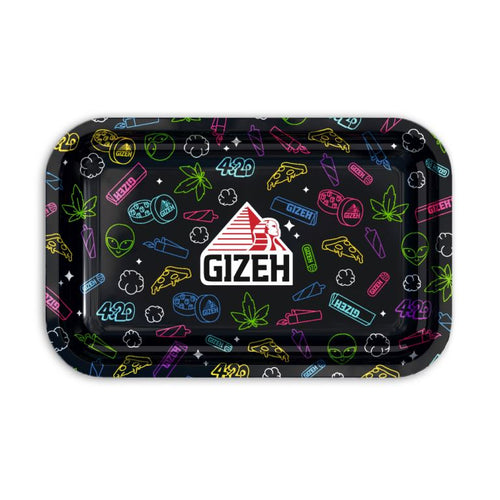 Buy Gizeh - Comic Black Rolling Tray Rolling Tray Medium | Slimjim India