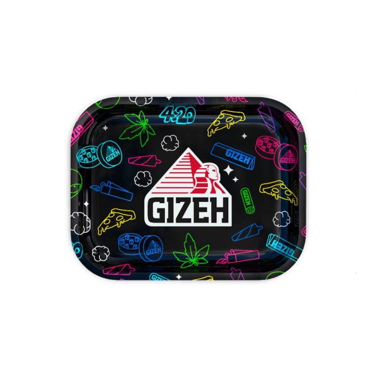 Load image into Gallery viewer, Buy Gizeh - Comic Black Rolling Tray Rolling Tray Small | Slimjim India
