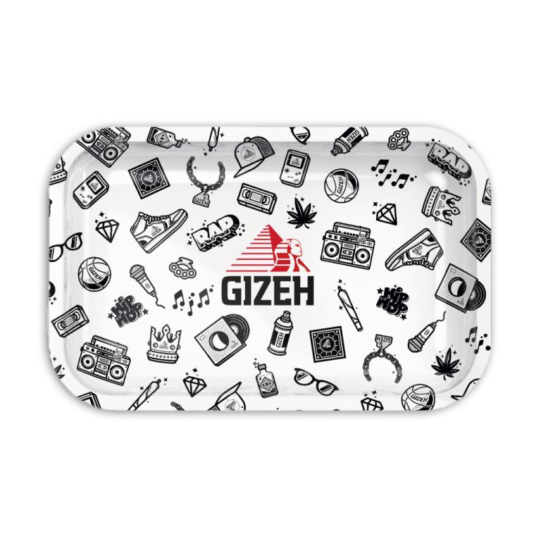 Load image into Gallery viewer, Buy Gizeh - Comic White Rolling Tray Rolling Tray Medium | Slimjim India
