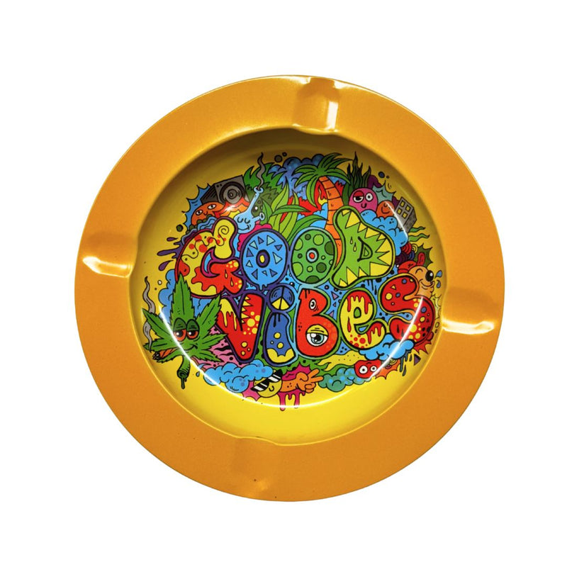 Load image into Gallery viewer, Buy Good Vibes - Metal Ashtray Ashtray | Slimjim India
