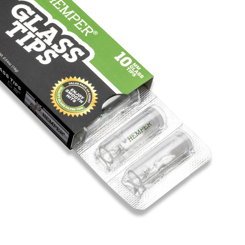 Load image into Gallery viewer, Buy HEMPER - Glass Filter Tips 10mm (5 Tips) Glass Filter | Slimjim India
