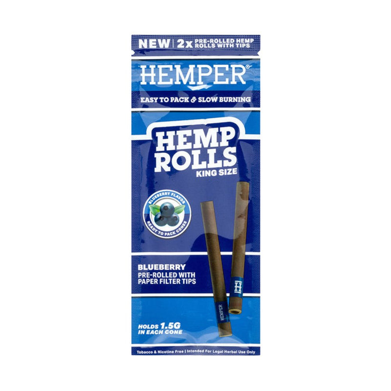 Load image into Gallery viewer, Buy Hemper - King Size Hemp Rolls (Blueberry) | Slimjim India
