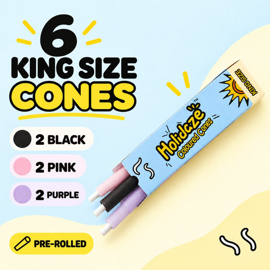 Buy Holidaze - Coloured Cones (Pack of 6) pre rolled cone | Slimjim India