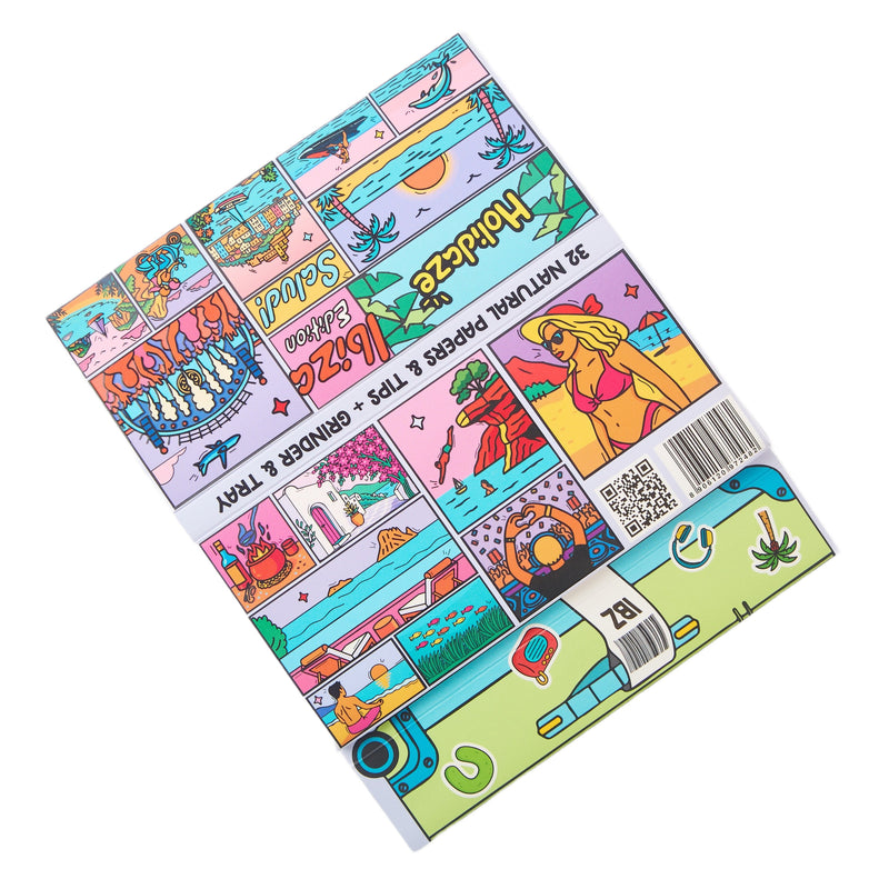 Load image into Gallery viewer, Buy Holidaze (Esp) - King Size Papers + Grinder + Tray Rolling Papers + Tips | Slimjim India
