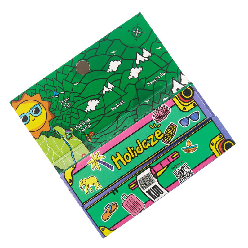 Load image into Gallery viewer, Buy Holidaze (Ind) - King Size Papers + Grinder + Tray (Box of 16) | Slimjim India
