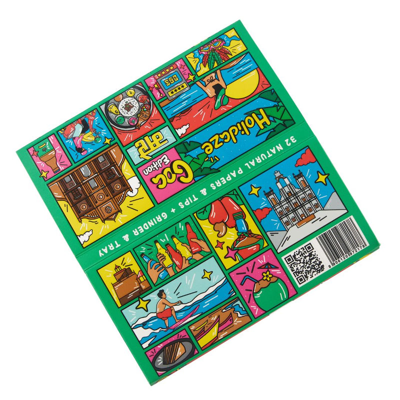 Load image into Gallery viewer, Buy Holidaze (Ind) - King Size Papers + Grinder + Tray (Box of 16) | Slimjim India
