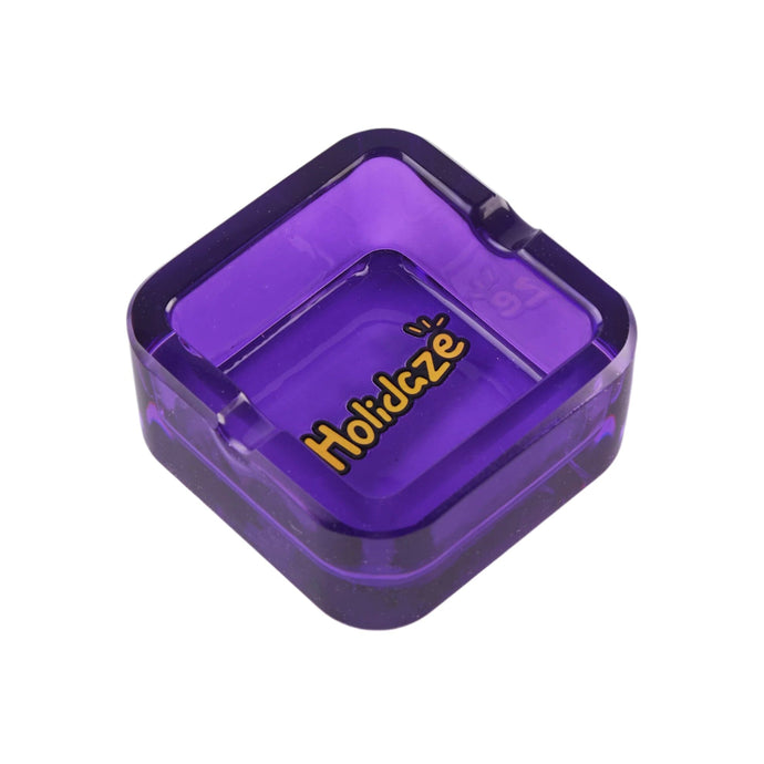 Buy Holidaze - Square Glass Ashtray Ashtray Purple | Slimjim India