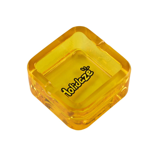 Buy Holidaze - Square Glass Ashtray Ashtray Yellow | Slimjim India
