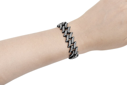 Buy Iced Black Spiked Slider - Bracelet BRACELET | Slimjim India