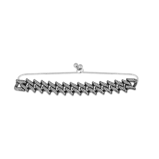 Buy Iced Black Spiked Slider - Bracelet BRACELET | Slimjim India