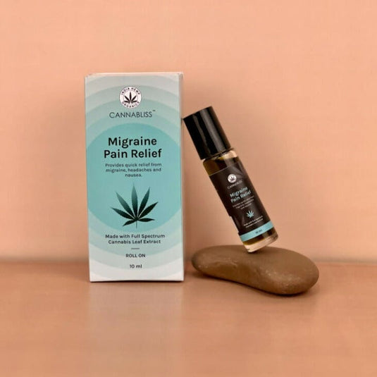 Buy India Hemp Organics - Cannabliss Migraine Pain Relief (10 ML) Topical Oils | Slimjim India