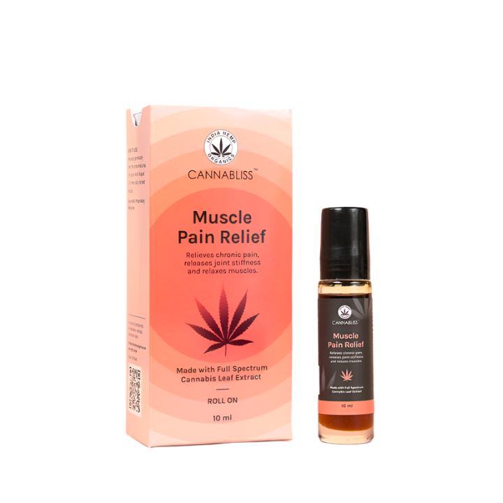 Load image into Gallery viewer, Buy India Hemp Organics - Cannabliss Muscle Relief (10 ML) Topical Oils | Slimjim India
