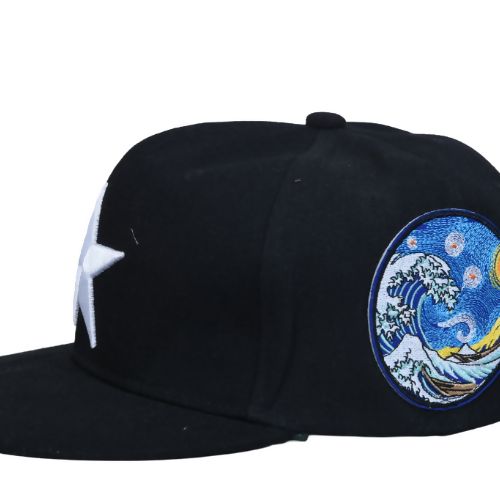 InsaneLabz- ‘Starry Night’ Embroidered Baseball Cap (Black)