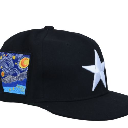Load image into Gallery viewer, InsaneLabz- ‘Starry Night’ Embroidered Baseball Cap (Black)
