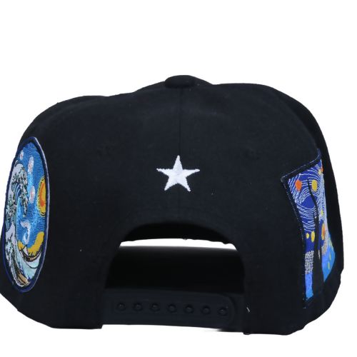 Load image into Gallery viewer, InsaneLabz- ‘Starry Night’ Embroidered Baseball Cap (Black)
