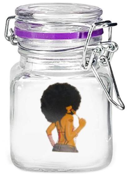 Load image into Gallery viewer, Buy Juicy Jay - Herb Glass Jars Storage Jars Afro head | Slimjim India
