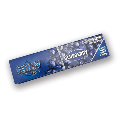 Load image into Gallery viewer, Buy Juicy Jays - Connoisseur KS Slim + Tips King Size Skins Blueberry | Slimjim India
