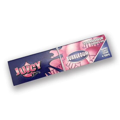 Buy Juicy Jays - Connoisseur KS Slim + Tips King Size Skins Bubblegum | Slimjim India