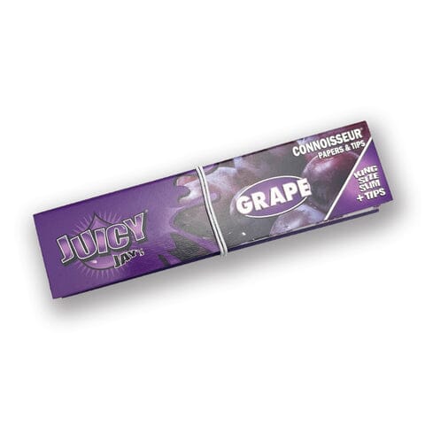 Buy Juicy Jays - Connoisseur KS Slim + Tips King Size Skins Grape | Slimjim India