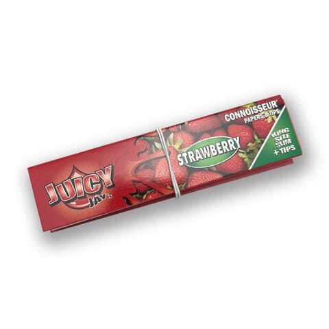 Buy Juicy Jays - Connoisseur KS Slim + Tips King Size Skins Strawberry | Slimjim India