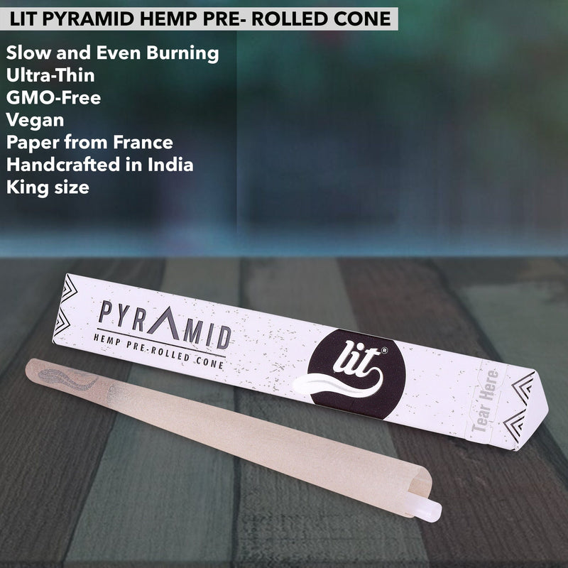 Load image into Gallery viewer, Buy Lit - Pyramid Hemp Pre Rolled Cone Pre-rolled Cone | Slimjim India
