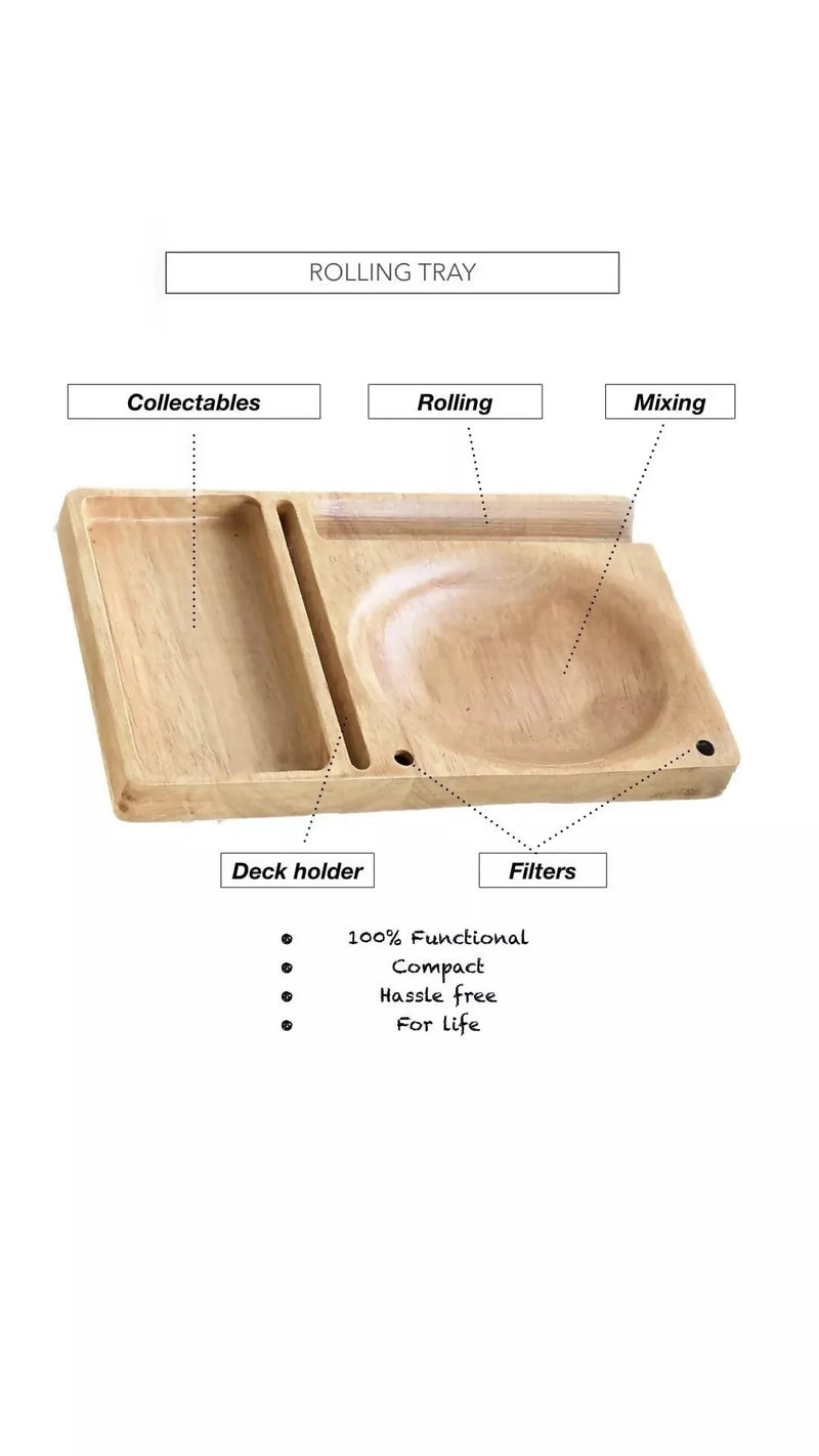 Load image into Gallery viewer, Buy LitLab - 100% Functional Handmade Wooden rolling tray &amp; Wall poster (The doors) Rolling Tray | Slimjim India
