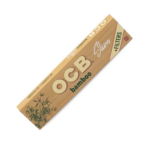 Load image into Gallery viewer, Buy OCB - Bamboo Slim Rolling Paper + Tips Rolling Papers + Tips | Slimjim India
