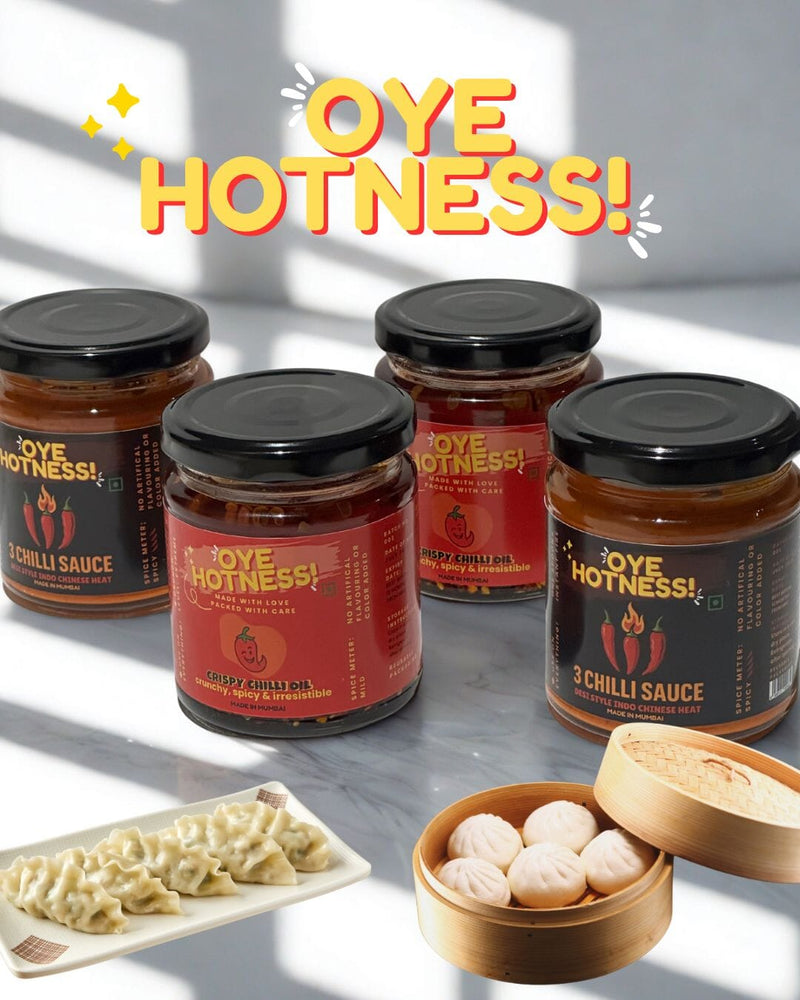 Load image into Gallery viewer, Buy Oye Hotness - 3 Chilli Sauce Food | Slimjim India
