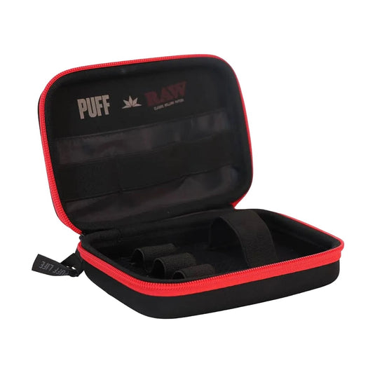 Buy PUFF x RAW Classic Storage Case in Black/Red | Slimjim India