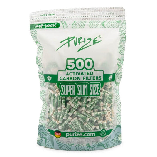 Buy Purize Super Slim Filters - Pack of 500 (5MM) Active Charcoal Filter | Slimjim India