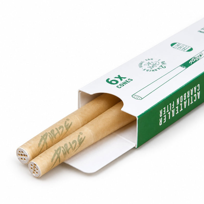Load image into Gallery viewer, Buy Purize - XTRA Slim Carbon Filters Pre Rolled Cones (Pack of 6) Active Charcoal Filter | Slimjim India
