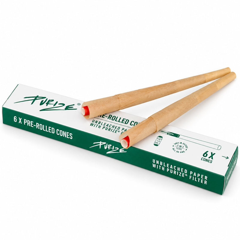 Load image into Gallery viewer, Buy Purize - XTRA Slim Carbon Filters Pre Rolled Cones (Pack of 6) Active Charcoal Filter | Slimjim India
