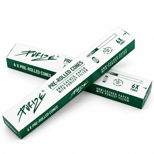 Buy Purize - XTRA Slim Carbon Filters Pre Rolled Cones (Pack of 6) Active Charcoal Filter | Slimjim India