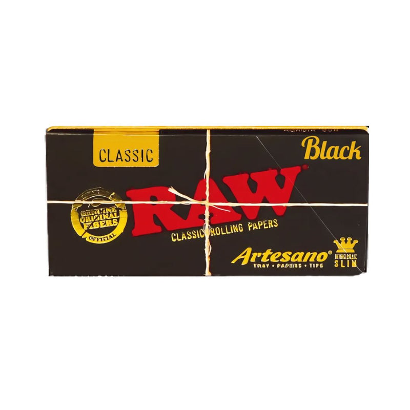Load image into Gallery viewer, Buy RAW - Black Artesano Classic King Size + Tips Paraphernalia | Slimjim India
