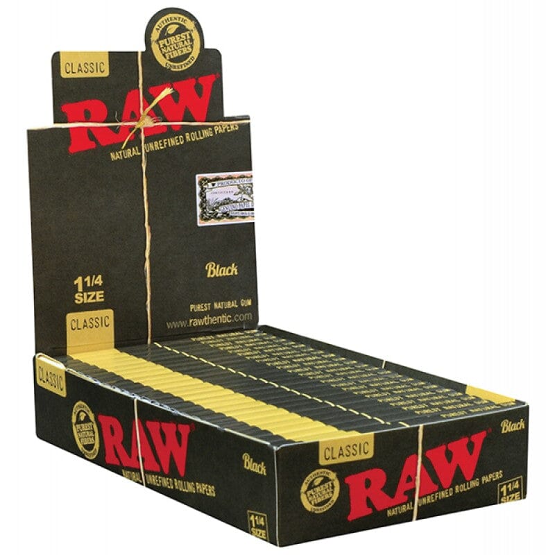 Load image into Gallery viewer, Buy Raw Black Classic 1 1/4th Paraphernalia 24 | Slimjim India
