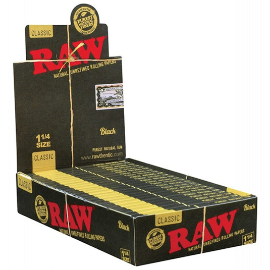 Buy Raw Black Classic 1 1/4th Paraphernalia 24 | Slimjim India