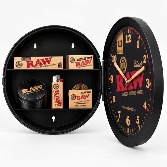 Buy Raw - Black Stash Wall Clock Clock | Slimjim India