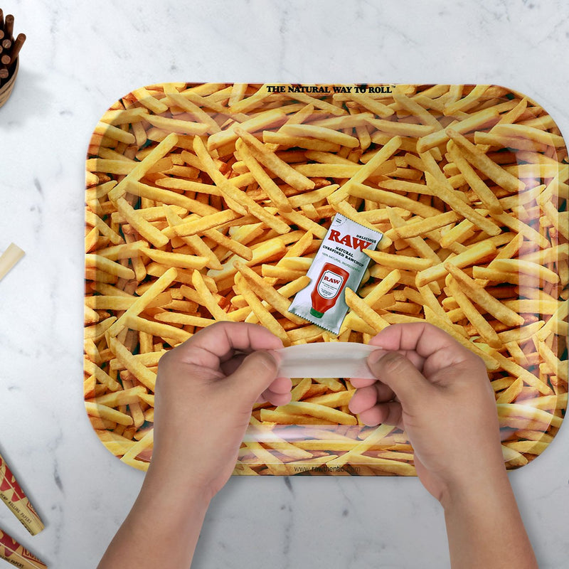 Load image into Gallery viewer, Buy RAW - French Fries Rolling Tray (Small) Rolling Tray | Slimjim India
